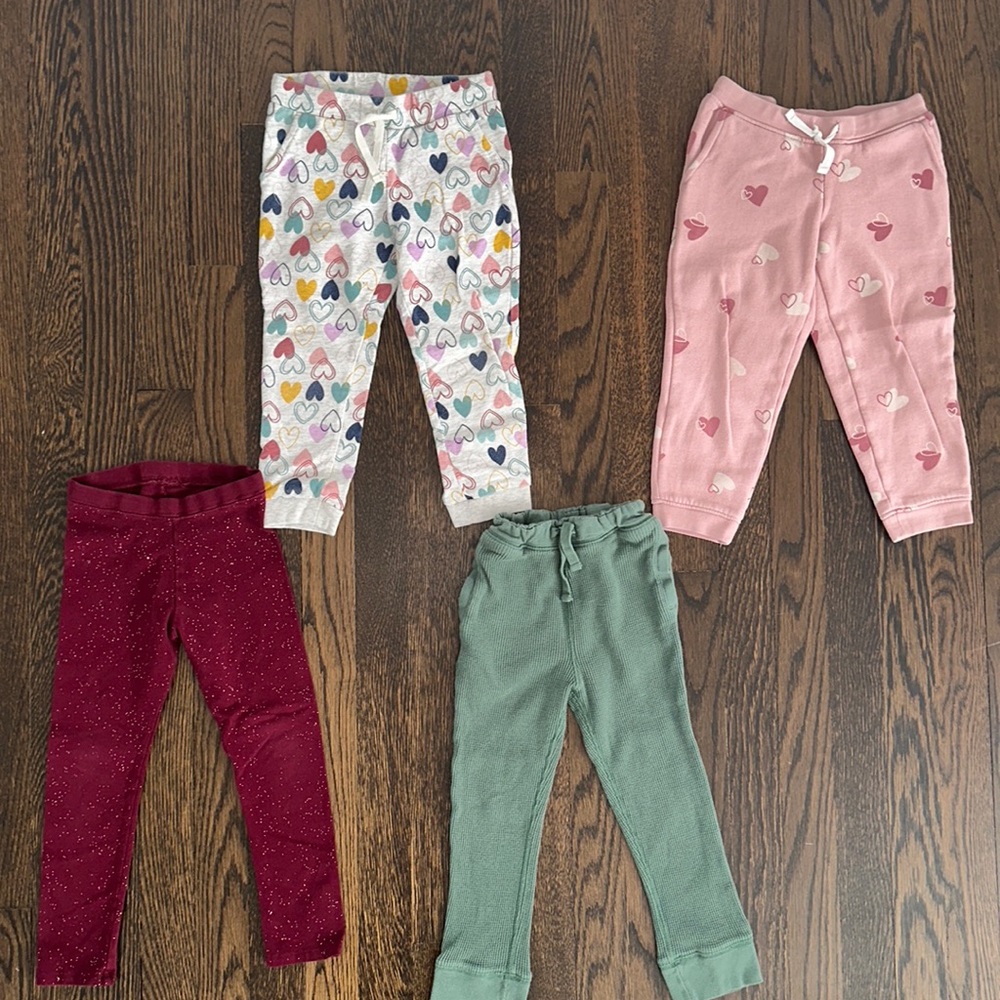 Girls 4t Leggings and Joggers (4 Pair) Gap, Carters and Cat & Jack